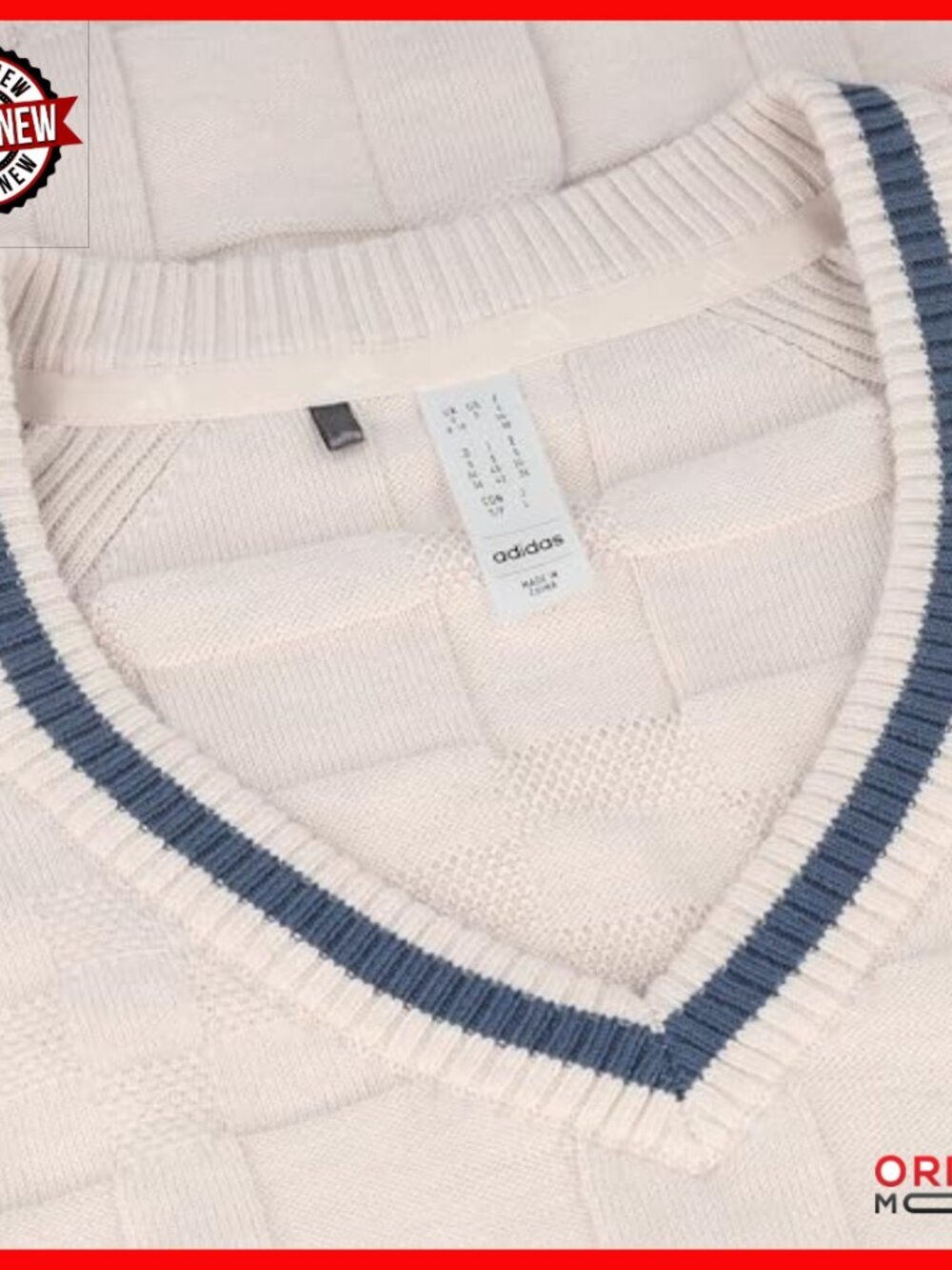 Cotton Blend Sweater Vest, Regular Fit, Golf & Active Wear - Picture 5 of 5